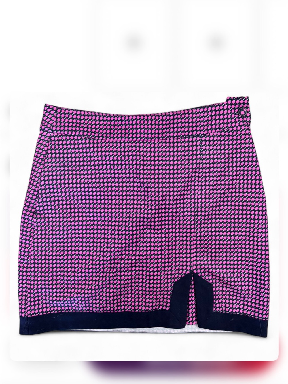 EP Pro Pink and Black Houndstooth Mini Skort